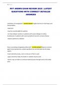 RVT ARDMS EXAM REVIEW 2025 &vert; LATEST QUESTIONS WITH CORRECT DETAILED ANSWERS