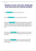 NURSING ATI TEAS 7 TEST 2025 &vert; BRAND NEW EXAM QUESTIONS WITH VERIFIED ANSWERS