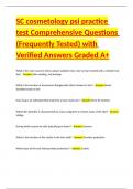 State Board Exam Review for the Esthetician Student Comprehensive Questions &lpar;Frequently Tested&rpar; with Verified Answers Graded A  Package Deal