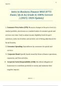 Intro to Business Finance &lpar;D775&rpar; &ndash; Western Governors University &ndash; Updated Exam Questions and Answers 2025&sol;2026
