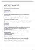 ASRT RRT &lpar;test 6&comma; 5&comma;7&rpar; Questions and Answers 100&percnt; Correct