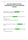 UCLA EMT TRAUMA TEST 2025 &vert; COMPREHENSIVE Q&A FOR GUARANTEED SUCCESS