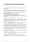 FL Gold Coast Real Estate Questions NEWEST 2025&sol;2026 ACTUAL EXAM COMPLETE QUESTIONS AND CORRECT DETAILED ANSWERS &lpar;VERIFIED ANSWERS&rpar; &vert;ALREADY GRADED A&plus;&vert;&vert;BRAND NEW&excl;&excl;