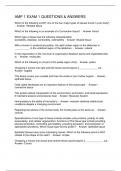 AMP 1 EXAM 1 QUESTIONS & ANSWERS