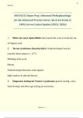 WGU D115 Exam Prep &ndash; Advanced Pathophysiology for the Advanced Practice Nurse &vert; Verified Questions & Answers &vert; Grade A &vert; 2025&sol;2026 Update