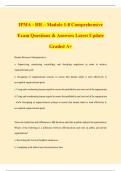 IPMA - HR &ndash; Module 1-8 Comprehensive Exam Questions & Answers Latest Update Graded A&plus;