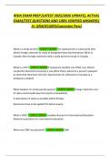 RISIA EXAM PREP &lpar;LATEST 2025&sol;2026 UPDATE&rpar;&comma; ACTUAL  EXAM&sol;TEST QUESTIONS AND 100&percnt; VERIFIED ANSWERS&vert;  A&plus; GRADE&lpar;100&percnt;Guarantee Pass&rpar; 