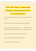 IPMA  Bundled Exam Questions & Answers Latest Update Graded A&plus;