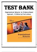 Test Bank for Organizational Behavior 12th Edition by Fred Luthans , ISBN: 9780073530352 Chapter 1-14 || Guide A+