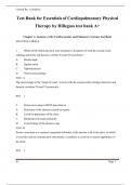 Test Bank &ndash; Essentials of Cardiopulmonary Physical Therapy&comma; 5th Edition By Ellen Hillegass &vert; Complete & Verified 2025 Edition &vert; All Chapters Covered
