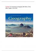 Test Bank For Introduction to Geography 16th Edition&comma; &lpar;Mark&comma; 2025&rpar;&comma; Chapter 1-13 ALTEST&period;