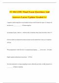 IT 104 GMU Final Exam Questions And Answers Latest Update Graded A&plus;