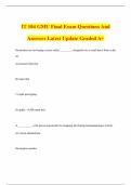 IT 104 GMU Final Exam Questions And Answers Latest Update Graded A&plus;