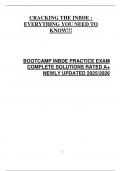 BOOTCAMP INBDE PRACTICE EXAM  COMPLETE SOLUTIONS RATED A&plus;  NEWLY UPDATED 2025&sol;2026 