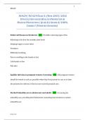 NU 629 Advanced Health Promotion & Disease Prevention Exam 3 Study Guide &vert; Verified Questions & Answers &vert; 100&percnt; Correct &ndash; Grade A
