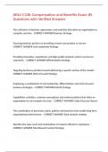 WGU C236 Compensation and Benefits Exam 85 Questions with Verified Answers&comma;100&percnt;CORRECT