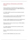 WGU C236 Exam 156 Questions with Verified Answers&comma;100&percnt;CORRECT