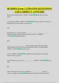 BCH4024 Exam 3 UPDATED QUESTIONS  AND CORRECT ANSWERS