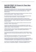 NACOR PREP 101 Exam A&plus; Pass New Update &lpar;A Pass&rpar;