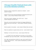 Chicago Chauffer Pedicab Exam with accurate detailed solutions 