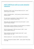 HIST 2280 Exam with accurate detailed solutions