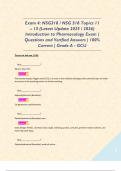 Exam 4&colon; NSG318 &sol; NSG 318 Topics 11 &ndash; 13 &lpar;Latest Update 2025 &sol; 2026&rpar; Introduction to Pharmacology Exam &vert; Questions and Verified Answers &vert; 100&percnt; Correct &vert; Grade A - GCU 