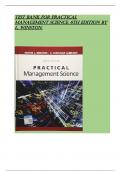 test bank for practical management science&comma; 6th edition by l&period; winston&period;