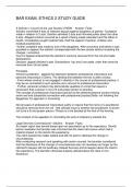 BAR EXAM&comma; ETHICS 2 STUDY GUIDE