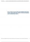 Exam &lpar;elaborations&rpar; Future Soldier Training  