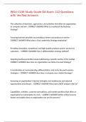 WGU C236 Study Guide OA Exam 122 Questions with Verified Answers&comma;100&percnt;CORRECT