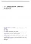 ASE 609 EXAM WITH COMPLETE SOLUTIONS