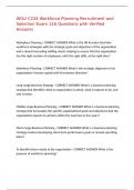 WGU C234 Workforce Planning Recruitment and Selection Exam 116 Questions with Verified Answers&comma;100&percnt;CORRECT