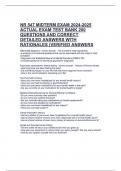 NR 547 MIDTERM EXAM ACTUAL EXAM TEST BANK 200 QUESTIONS AND CORRECT