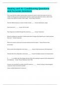 Heating and Air Conditioning Questions and Accurate Solutions