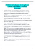 IPMBA Public Safety Cycling Exam Latest Update With Complete Solutions