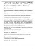 FIFA Agent Exam Q&A &vert; Final Exam&vert; ACTUAL COMPLETE REAL EXAM QUESTIONS AND ANSWERS &vert; 2025 UPDATED &vert; 100&percnt; RATED CORRECT&vert; GRADED A&plus;&period;