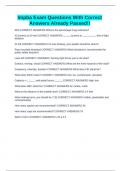 Impba Exam Questions With Correct Answers Already Passed&excl;&excl;
