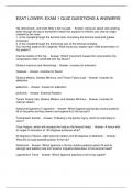 ESAT LOWER&colon; EXAM 1 QUIZ QUESTIONS & ANSWERS