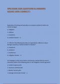 SPM EXAM 2025 QUESTIONS & ANSWERS SOLVED 100&percnt; CORRECT&excl;&excl;