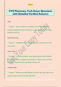CVS Pharmacy Tech Exam Questions  with Detailed Verified Answers
