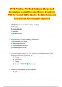 WITS Practice Verified Multiple Choice and  Conceptual Actual Emended Exam Questions  With Reviewed 100&percnt; Correct Detailed Answers   Guaranteed Pass&excl;&excl;Current Update&excl;&excl; 