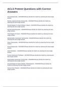ACLS Pretest Questions with Correct Answers