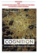 Cognition: Exploring the Science of the Mind – 7th Edition – Complete Test Bank