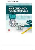 TEST BANK FOR MICROBIOLOGY FUNDAMENTALS A CLINICAL APPROACH