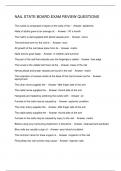 NAIL STATE BOARD EXAM REVIEW QUESTIONS
