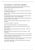 NAIL EXAM ACE 1 QUESTIONS & ANSWERS