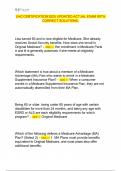 UHC CERTIFICATION 2025  UPDATED ACTUAL EXAM WITH CORRECT SOLUTIONS&period;