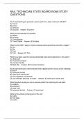 NAIL TECHNICIAN STATE BOARD EXAM STUDY QUESTIONS 