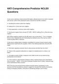 VATI Comprehensive Predictor NCLEX Questions Latest &lpar;2026&sol;2027&rpar; Verified Answers by Experts