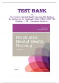 Psychiatric Mental Health Nursing &ndash; Test Bank &lpar;5th Edition&comma; Katherine M&period; Fortinash&rpar; ISBN-13 978-0323075725 &vert; Complete Chapters 1&ndash;30 with Answers and Rationales